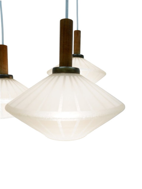 Image 1 of 1960s glass pendant lamp