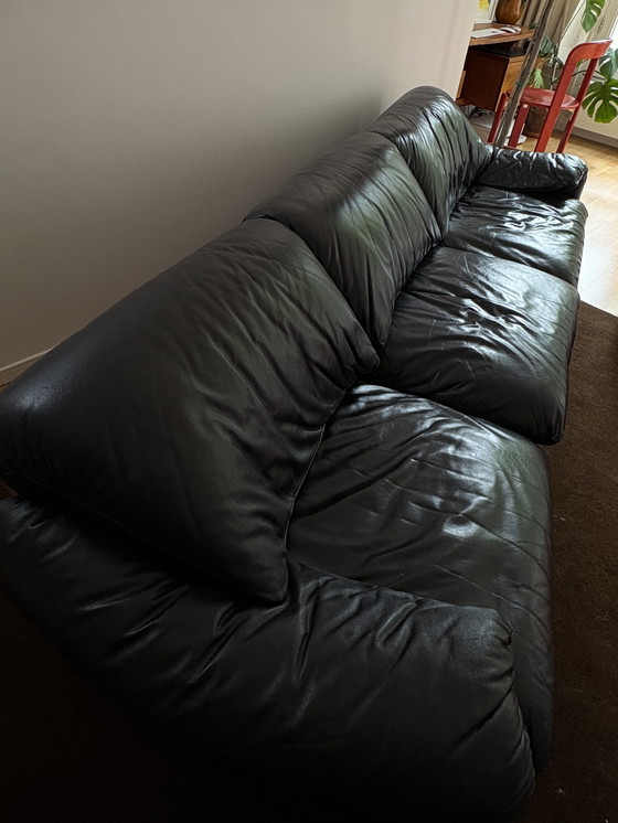 Image 1 of Maralunga 3 posti in pelle nera