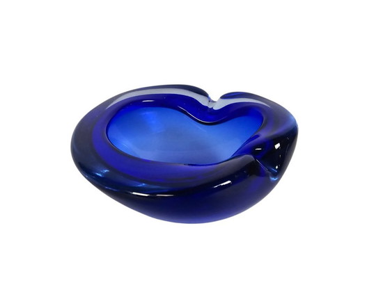 Image 1 of Murano - Sommerso - Flavio Poli  -  transparant  - blauw  - 60's