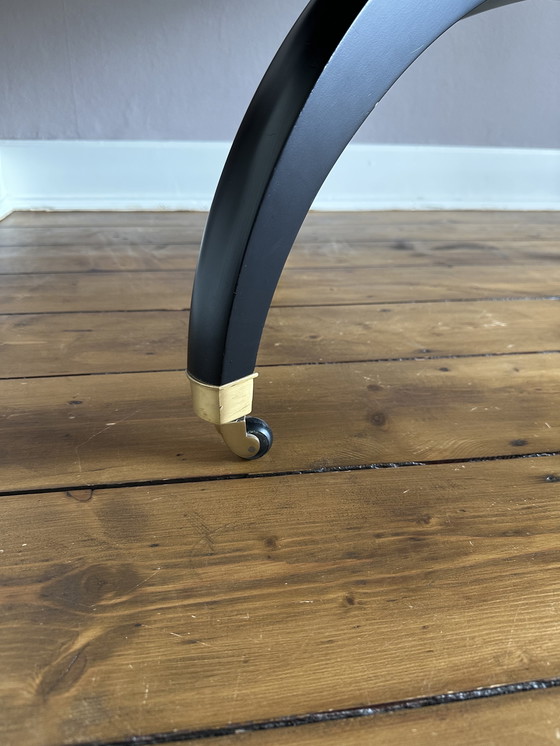 Image 1 of Giorgetti eetkamerset Tafel 50732 radica & Stoelen Ballerina Rosso Bulgare