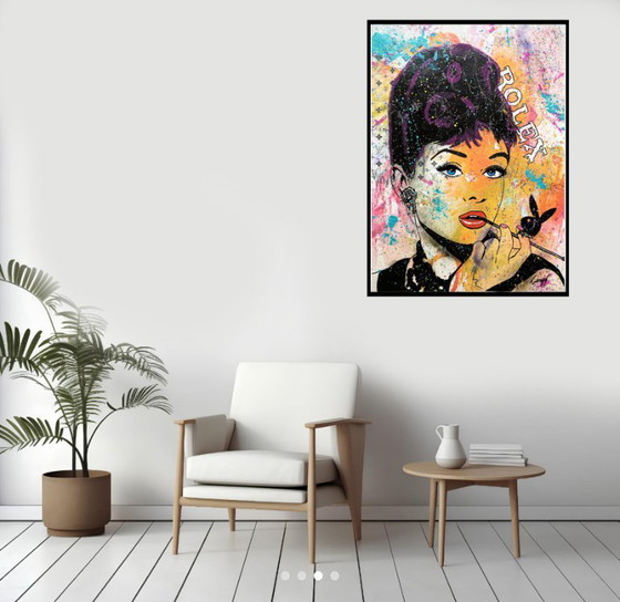 Image 1 of GONGAS - Audrey Hepburn - Kunstenaarsdoek