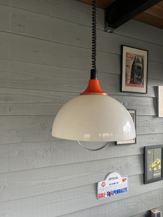 Vintage Italiaanse Space Age Pendel Hanglamp Met Origineel Fratelli Giannelli Pendel Systeem, – Hanglampen (photo 9 of 10)