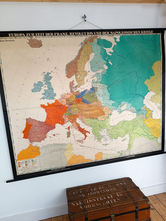Image 1 of German School Map: Napoleon's Campaigns