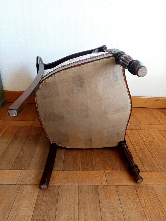 Sillón Voltaire y su otomana – Sillones, Madera (photo 8 of 11)