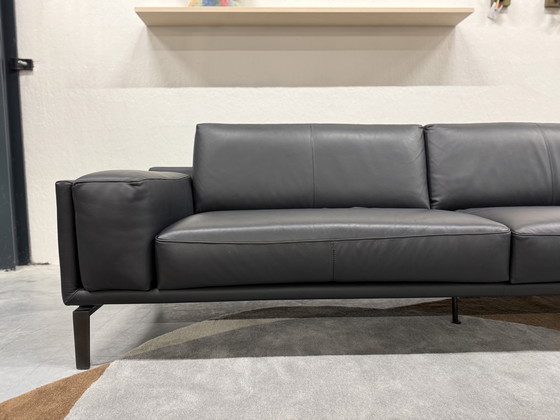 Image 1 of Leolux Bellice 2x110 Bank Ceras Torf mit Hocker