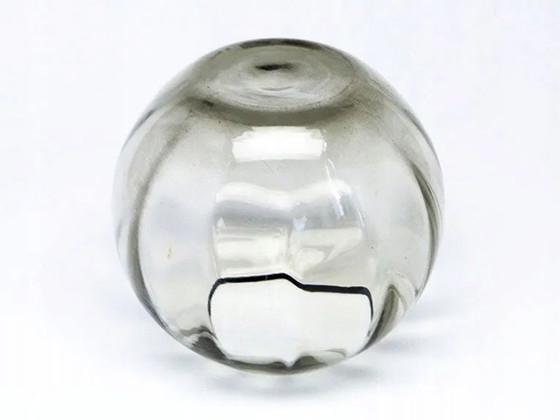 Art Deco Vase from Niemen Glassworks, Poland, 1930s, Grey (photo 9 of 10)