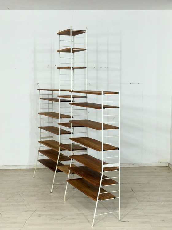 Image 1 of Étagère murale modulaire classique « Sybille », grand format, au design vintage.