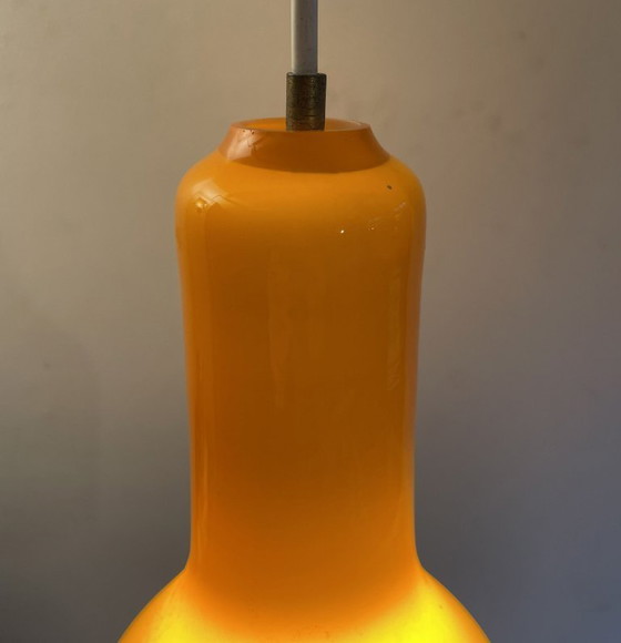 Image 1 of Hanglamp van gelaagd glas, Massimo Vignelli voor Venini