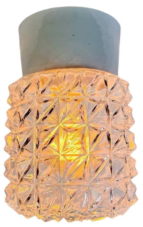 Image 1 of Lampada da soffitto vintage in porcellana bianca, anni '70