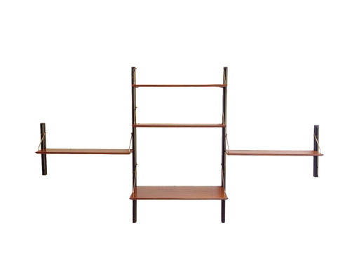 Vintage 3-Piece Wall System with Desk by Louis Van Teeffelen