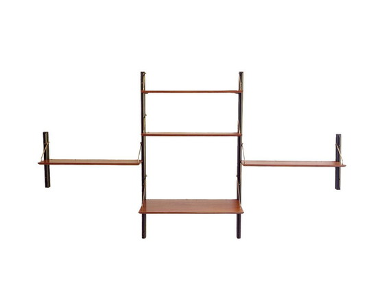 Image 1 of Vintage 3-Piece Wall System with Desk by Louis Van Teeffelen
