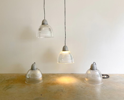 4x Suspensions industrielles italiennes design Lucifero's par Silvia Paola Pennacchio