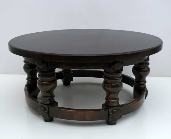 Image 1 of 20th Century Louis XIII Style Walnut Coffee Table