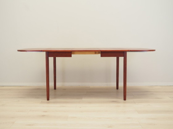 Image 1 of Table en acajou, design danois, années 1970, production : Danemark