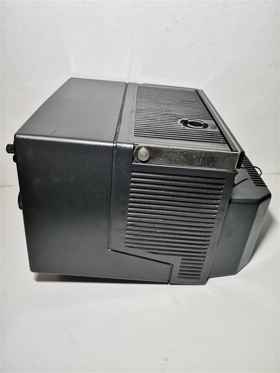 Image 1 of Rare Vintage Soviet Retro Mini Portable TV Collectible / Black & White 80s