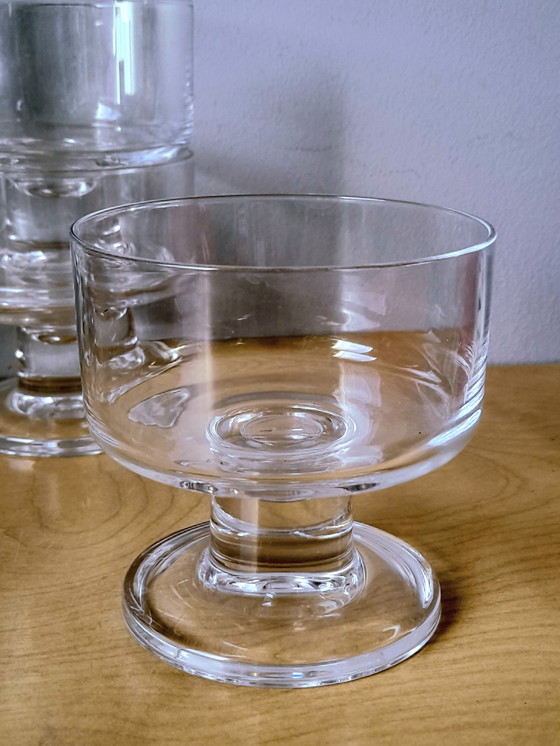 Image 1 of Juego de 6 cuencos de cristal Art Déco