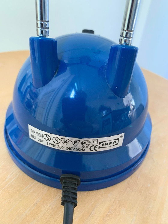 Image 1 of Vintage IKEA Espressivo bureaulamp – blauw (jaren ’90)
