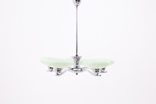 Art Deco chandelier, 1950s from Poland.