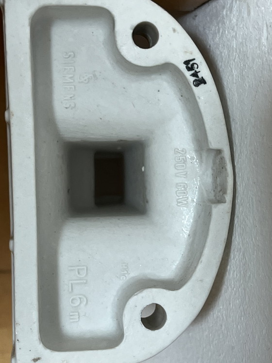 Image 1 of Lámpara de porcelana Bauhaus original de Siemens