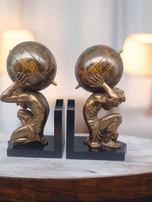 Coppia di fermalibri Titans Atlas