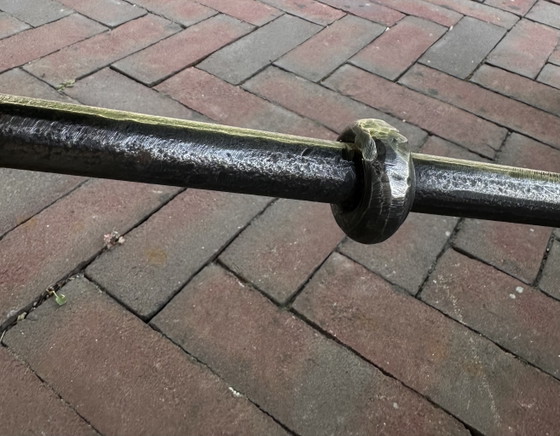 Alter spanischer Refektoriumstisch – Massivholz & Schmiedeeisen – 218 cm – Esstische, Iron, Wood (photo 9 of 9)