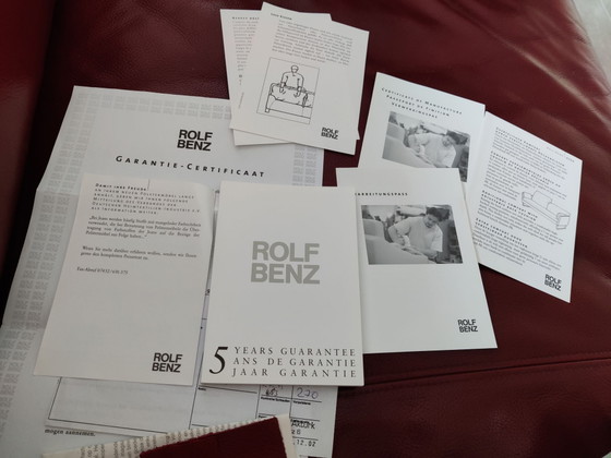 Rolf Benz 6700 banken set met poef – Bankstel, Leer (photo 12 of 13)