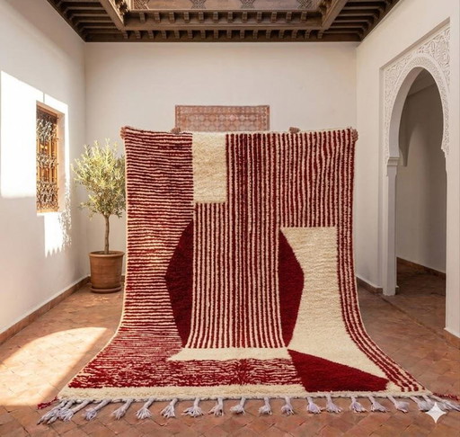Natuurlijk handgeweven tapijt, traditioneel vakmanschap, afmeting 2/3 m – Aime Té, vloerkleden en tapijten, Wool