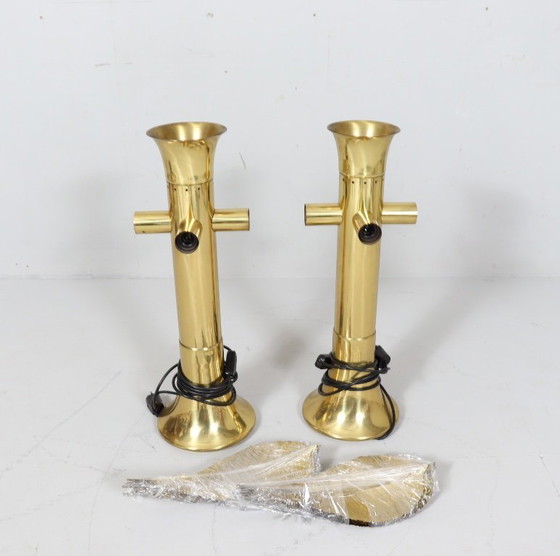 Image 1 of 2 lampes sculpturales/de table de Carlo Giorgi pour Bottega Gadda, modèle : Ippocastano, Italie, années 1970.