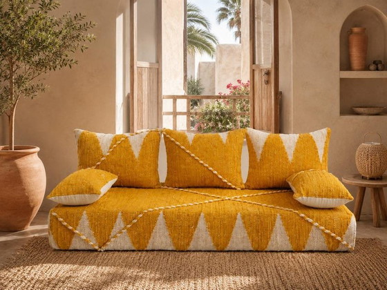 Handgefertigtes marokkanisches Bodensofa – Geschenke, Cotton, Textile (photo 8 of 10)