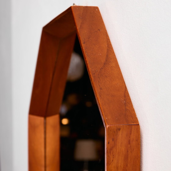 Image 1 of MK11166 Octagonal teak framed mirror