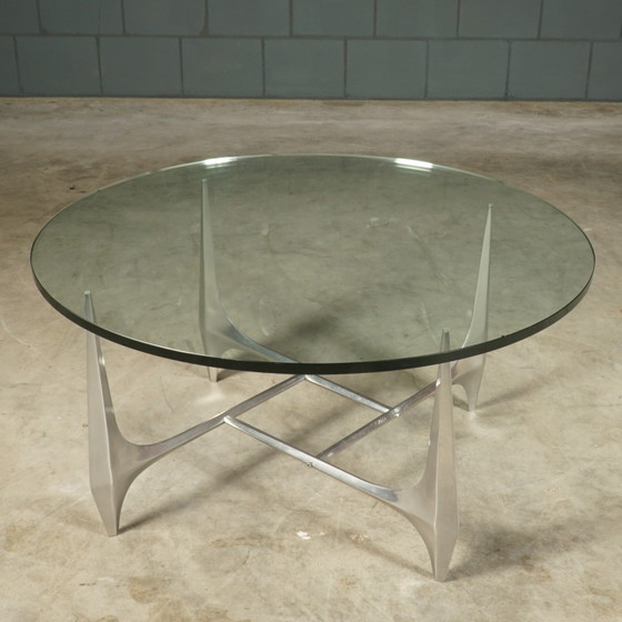 Image 1 of Vintage Aluminum Coffee Table - Knut Hesterberg for Ronald Schmitt - 1960s