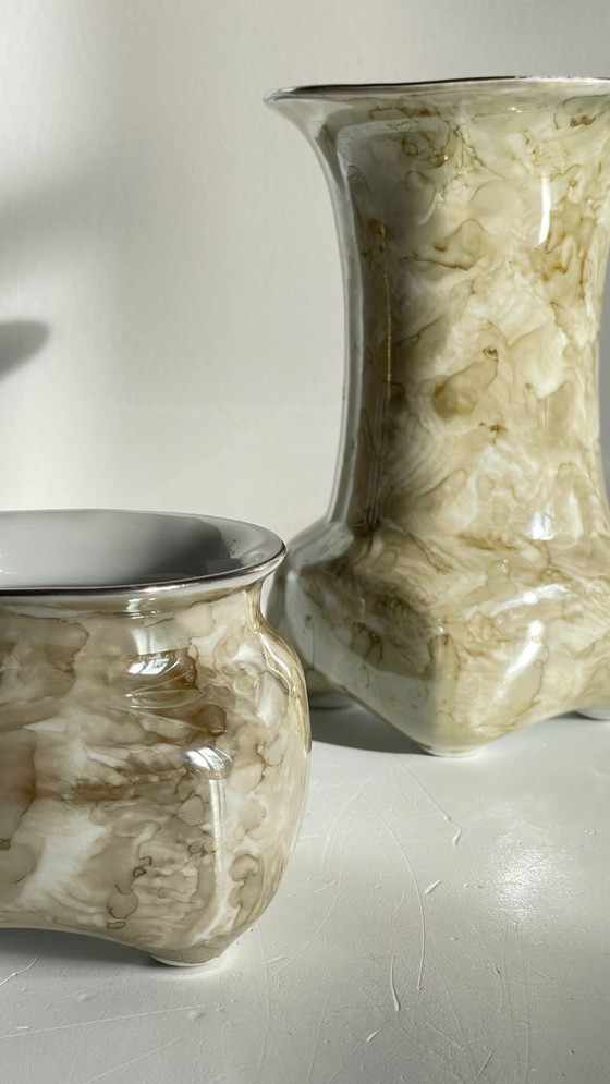 Image 1 of Karolina-Porzellanvasen, Polen, 1970er/80er Jahre