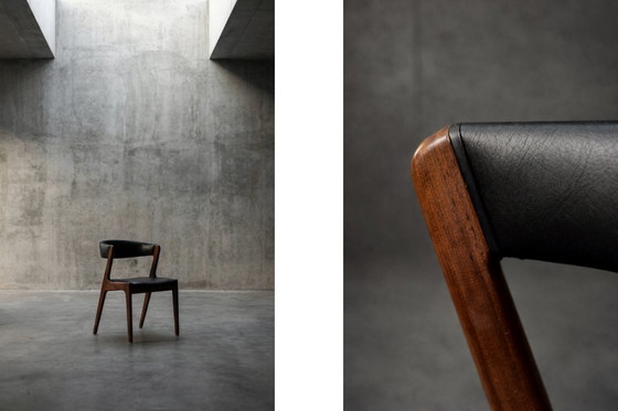 Image 1 of Vintage Mid-Century Danish Modern Teak Office Chair Model Fire by Kai Kristiansen for Schou Andersen Møbelfabrik, 1960s