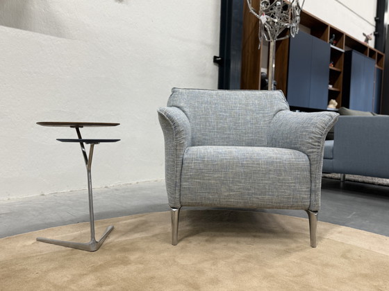 Image 1 of Leolux Mayon Fauteuil Ruvido stof Blauw 