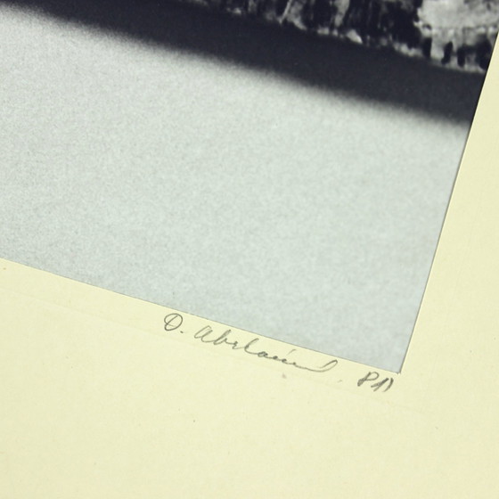 Image 1 of Set van 4 grote vintage foto's van keramisch kunstwerk door Ditta Abrahámová, Tsjecho-Slowakije 1980