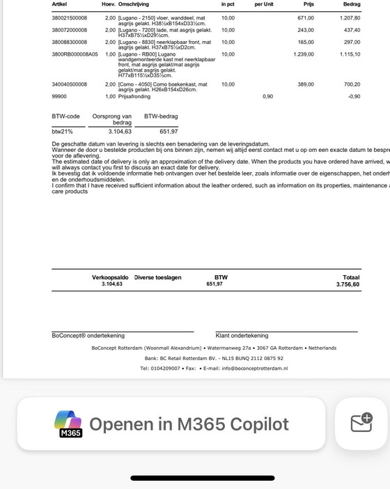 Image 1 of Boconcept wandmeubel zgan