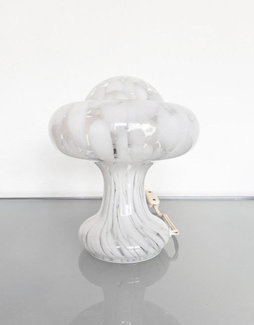 Lampada da tavolo vintage in vetro Atomic Mushroom