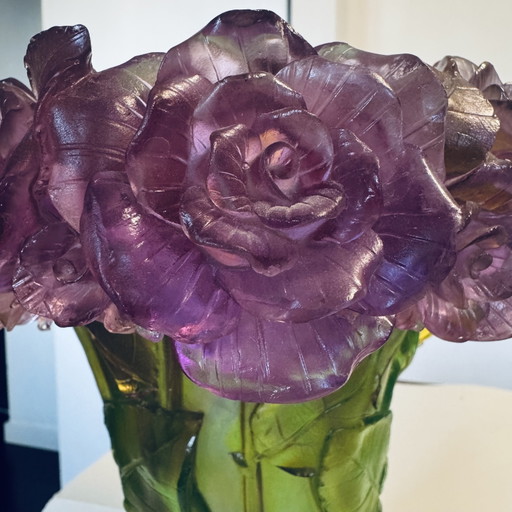 Vase Daum Passion Rose