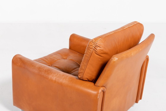 Image 1 of Danish Modern Cognac Leather Armchairs From 1960’S