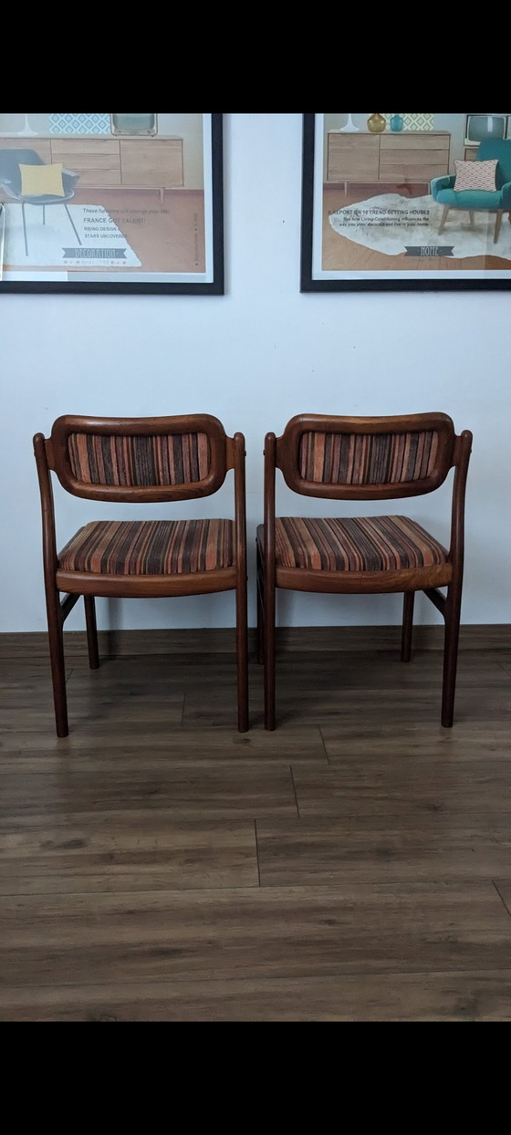 Image 1 of 6 chaises vintage design scandinave 