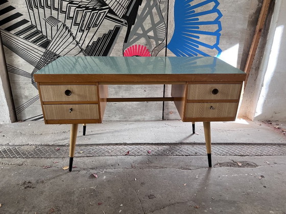 Opportunità Settimanale Esclusiva: Scrivania Direzionale Mid-Century Modern – Anni '50 – EKA-Werk, Scrivanie (photo 6 of 6)