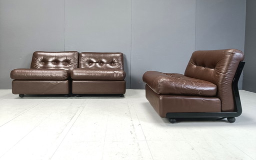 Modulaire sofa Amanta van Mario Bellini voor B&B Italia, 1970S - Set van 3