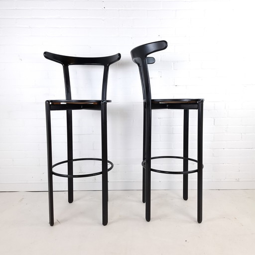 2x tabourets de bar vintage de style Memphis
