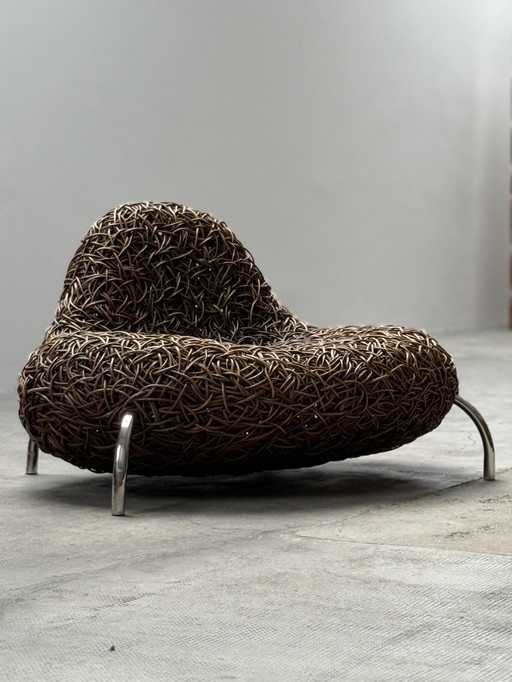 Udom Udomsrianan voor Planet 2001 "Nest Chair" rotan fauteuil