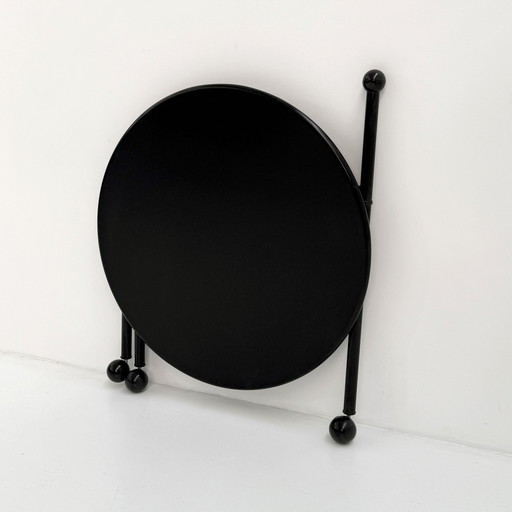 Schwarzer klappbarer Couchtisch von Tord Bjorklund für Ikea, 1980er Jahre