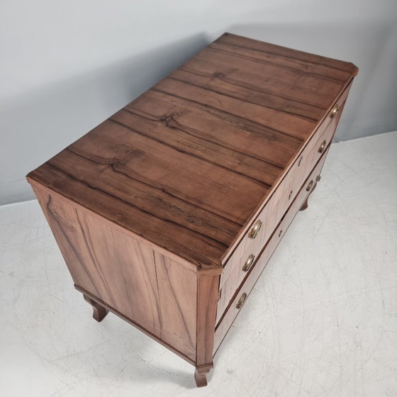 Commode classiciste, Bois, Métal, Marron, Vintage (photo 4 sur 12)