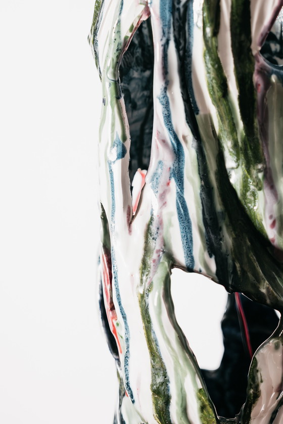 Image 1 of Ernesto Treccani Attr. Ceramic Table/Floor Lamp Modern Design