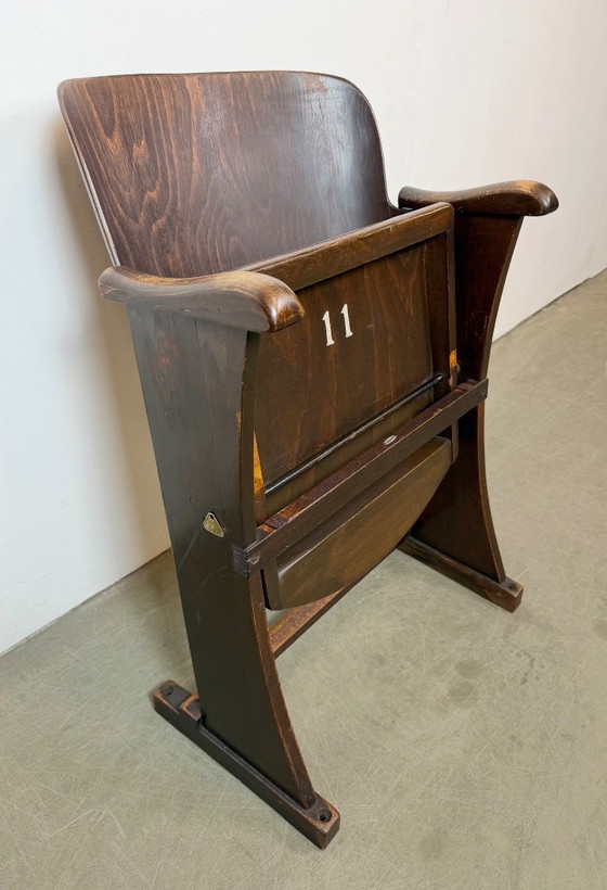 Vintage Cinema or Theatre Seat from Thonet, 1950s – Folding chairs, Wood (photo 6 of 21)