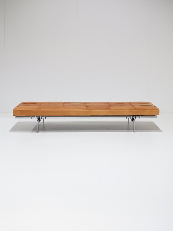 PK80 Daybed Poul Kjaerholm E. Kold Christensen, Denmark 1957, Leather, Metal, Brown, Modern (photo 2 of 15)