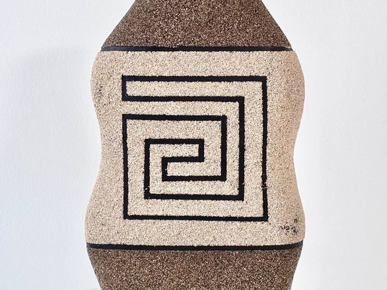 Katharina Eichler Vessel Sculpture, Nerikomi Ceramics, Unique Character, Vases, Brown, Modern (photo 2 of 11)